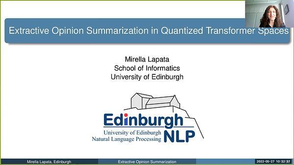 Extractive Opinion Summarization in Quantized Transformer Spaces