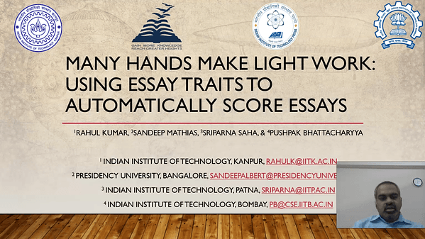 Many Hands Make Light Work: Using Essay Traits to Automatically Score Essays