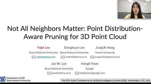 Not All Neighbors Matter: Point Distribution-Aware Pruning for 3D Point Cloud