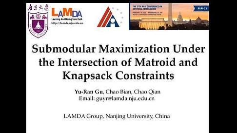 Submodular Maximization Under the Intersection of Matroid and Knapsack Constraints