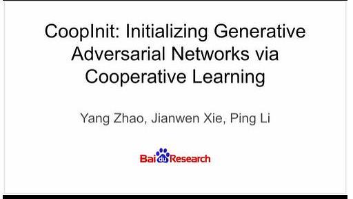 CoopInit: Initializing Generative Adversarial Networks via Cooperative Learning