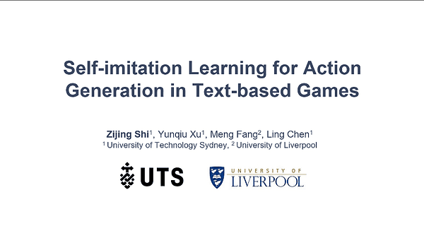 Self-imitation Learning for Action Generation in Text-based Games