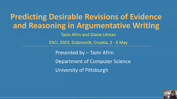 Predicting Desirable Revisions of Evidence and Reasoning in Argumentative Writing