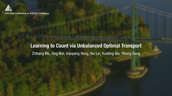 Learning to Count via Unbalanced Optimal Transport