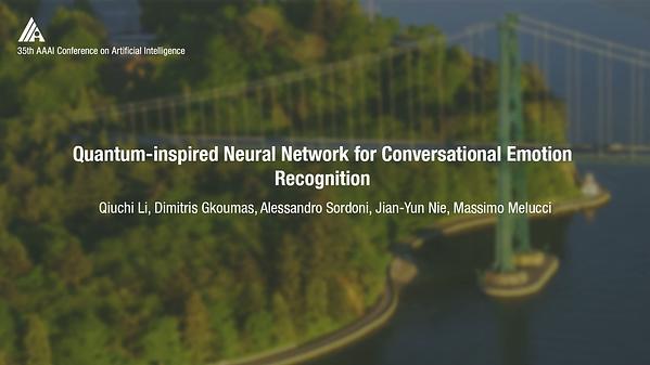 Quantum-Inspired Neural Network for Conversational Emotion Recognition