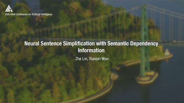 Neural Sentence Simplification with Semantic Dependency Information