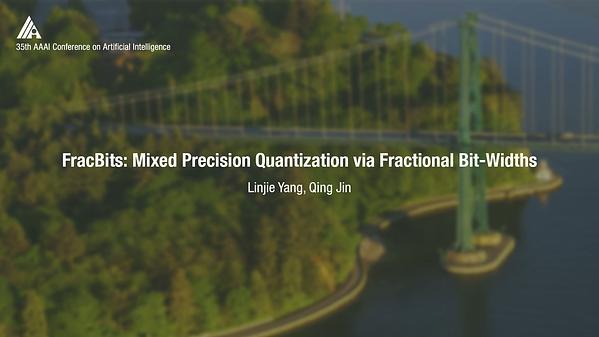 FracBits: Mixed Precision Quantization via Fractional Bit-Widths