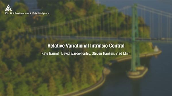 Relative Variational Intrinsic Control
