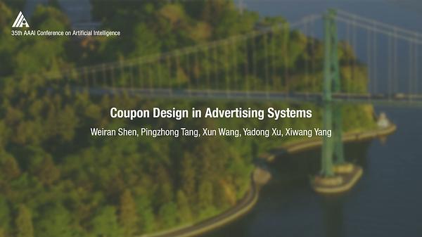 Coupon Design in Advertising Systems