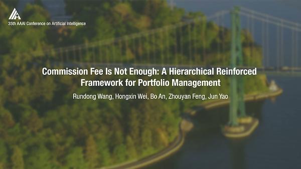 Commission Fee Is Not Enough: A Hierarchical Reinforced Framework for Portfolio Management