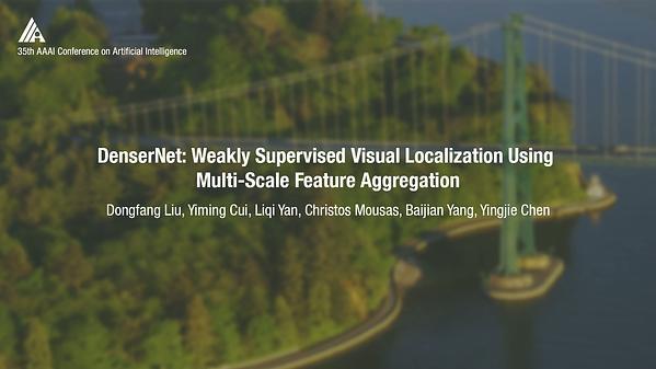 DenserNet: Weakly Supervised Visual Localization Using Multi-Scale Feature Aggregation