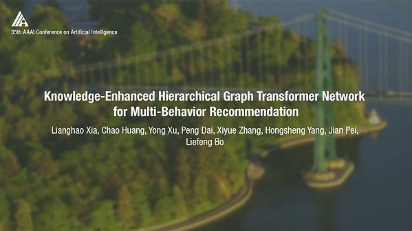 Knowledge-Enhanced Hierarchical Graph Transformer Network for Multi-Behavior Recommendation
