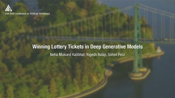 Winning Lottery Tickets in Deep Generative Models