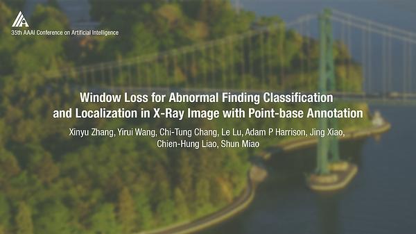 Window Loss for Abnormal Finding Classification and Localization in X-Ray Image with Point-Base Annotation