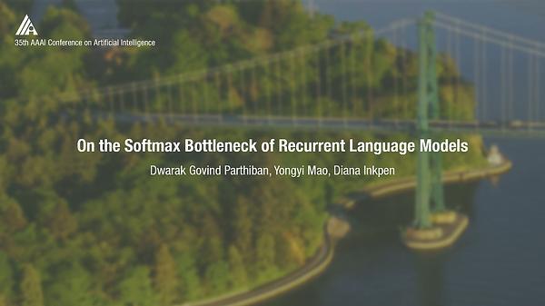 On the Softmax Bottleneck of Recurrent Language Models