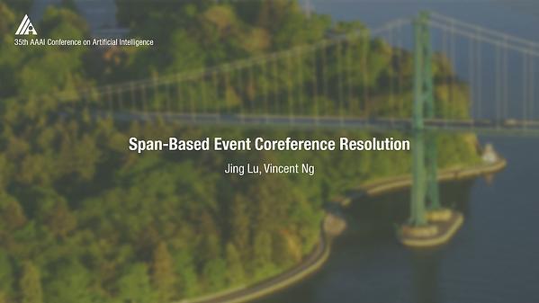 Span-Based Event Coreference Resolution