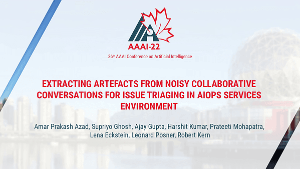 Picking Pearl from Seabed: Extracting Artefacts from Noisy Issue Triaging Collaborative Conversations for Hybrid Cloud Services