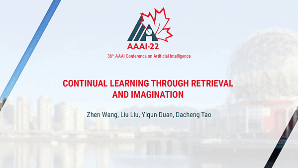 Continual Learning Through Retrieval and Imagination