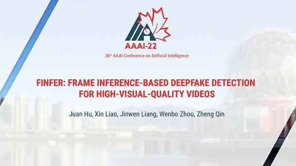FInfer: Frame Inference-Based Deepfake Detection for High-Visual-Quality Videos