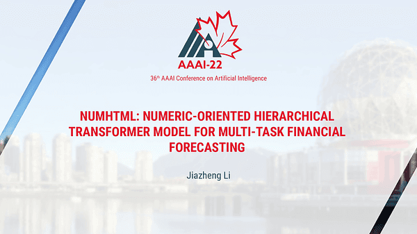 NumHTML: Numeric-Oriented Hierarchical Transformer Model for Multi-Task Financial Forecasting