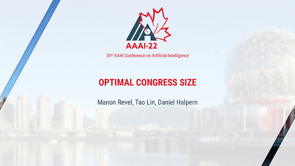 How Many Representatives Do We Need? The Optimal Size of a Congress Voting on Binary Issues