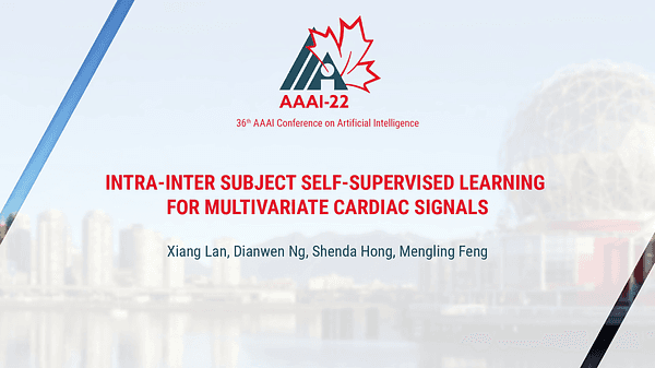 Intra-Inter Subject Self-Supervised Learning for Multivariate Cardiac Signals
