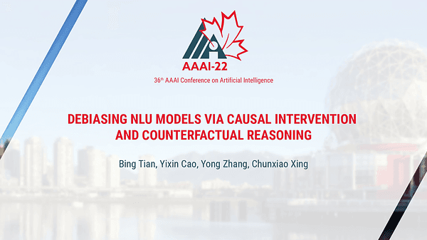 Debiasing NLU Models via Causal Intervention and Counterfactual Reasoning