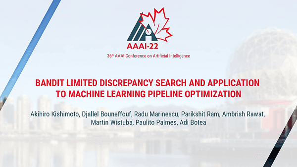 Bandit Limited Discrepancy Search and Application to Machine Learning Pipeline Optimization