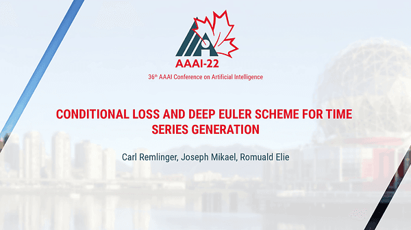 Conditional Loss and Deep Euler Scheme for Time Series Generation
