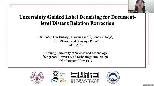 Uncertainty Guided Label Denoising for Document-level Distant Relation Extraction