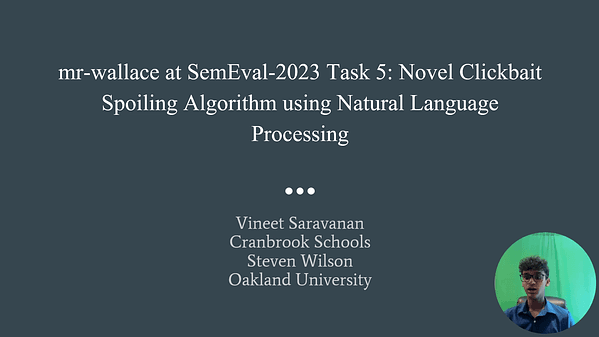 Mr-wallace at SemEval-2023 Task 5: Novel Clickbait Spoiling Algorithm Using Natural Language Processing