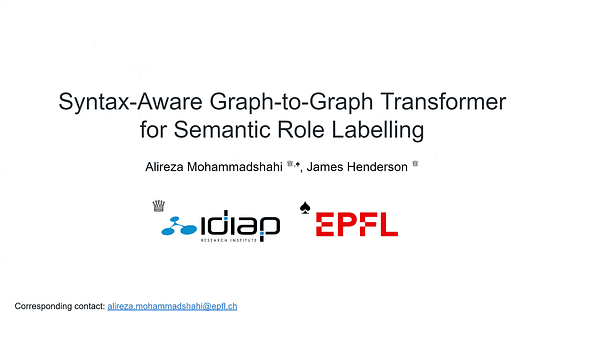 Syntax-Aware Graph-to-Graph Transformer for Semantic Role Labelling