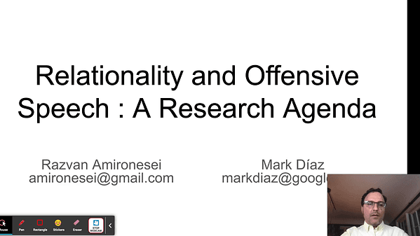 A Relational Approach to Offensive Speech: A Research Agenda
