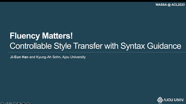 Fluency Matters! Controllable Style Transfer with Syntax Guidance