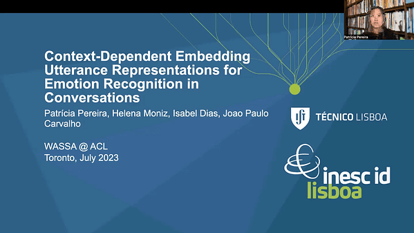 Context-Dependent Embedding Utterance Representations for Emotion Recognition in Conversations