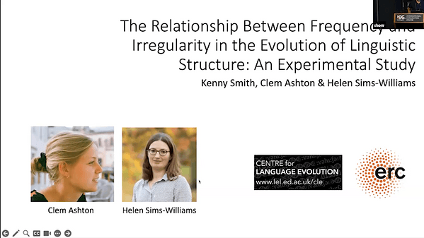 The Relationship Between Frequency and Irregularity in the Evolution of Linguistic Structure: An Experimental Study