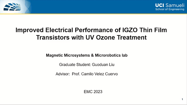 Improved Electrical Performance of InGaZnO4 Thin-Film Transistors with UV Ozone Treatment