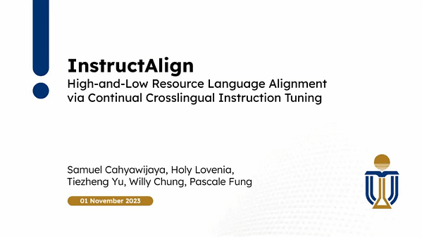 InstructAlign: High-and-Low Resource Language Alignment via Continual CrosslingualInstruction Tuning