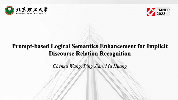 Prompt-based Logical Semantics Enhancement for Implicit Discourse Relation Recognition
