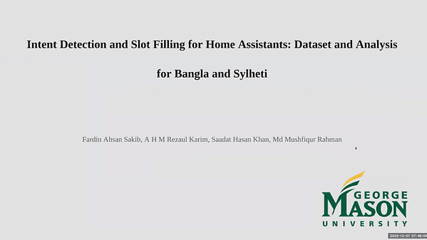 Intent Detection and Slot Filling for Home Assistants: Dataset and Analysis for Bangla and Sylheti