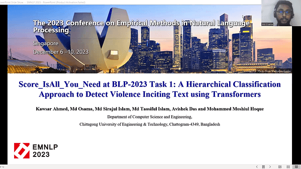 Score_IsAll_You_Need at BLP-2023 Task 1: A Hierarchical Classification Approach to Detect Violence Inciting Text using Transformers