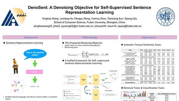 DenoSent: A Denoising Objective for Self-Supervised Sentence Representation Learning