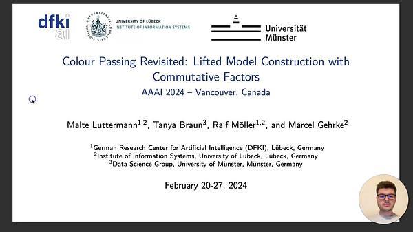Colour Passing Revisited: Lifted Model Construction with Commutative Factors