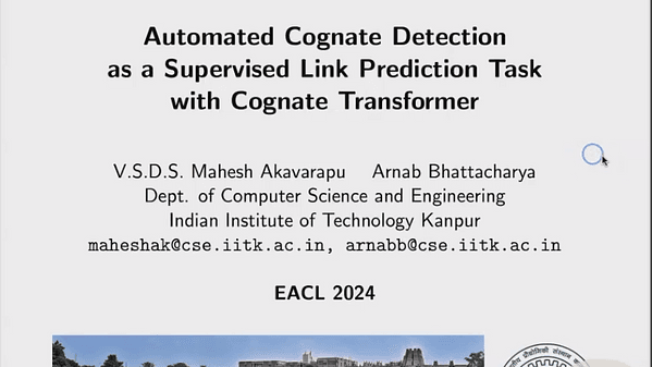 Automated Cognate Detection as a Supervised Link Prediction Task with Cognate Transformer