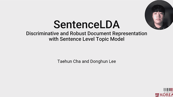 SentenceLDA: Discriminative and Robust Document Representation with Sentence Level Topic Model