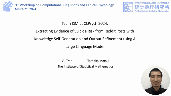 Team ISM at CLPsych 2024: Extracting Evidence of Suicide Risk from Reddit Posts with Knowledge Self-Generation and Output Refinement using A Large Language Model