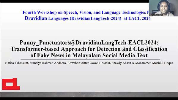 Punny_Punctuators@DravidianLangTech-EACL2024: Detection and Classification of Fake News for Malayalam Social-Media Text