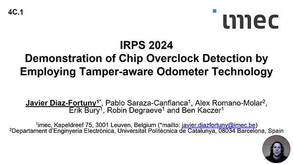 Demonstration of Chip Overclock Detection by Employing Tamper-aware Odometer Technology