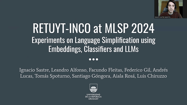 RETUYT-INCO at MLSP 2024: Experiments on Language Simplification using Embeddings, Classifiers and Large Language Models