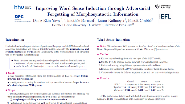 Improving Word Sense Induction through Adversarial Forgetting of Morphosyntactic Information